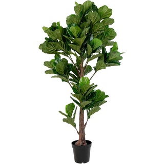 Kunstpflanze, Grün, Kunststoff, 190 cm, inkl. Topf, Dekoration, Blumen & Zubehör, Kunstpflanzen
