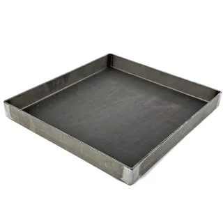 Feuerwanne Grill Stahl 5mm Feuerschale Asche Schutz Kamin Blech Zuschnitt Maß (Breite: 400 mm, Länge: 500 mm)