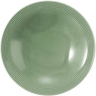 SELTMANN WEIDEN Suppenteller rund 22,5 cm grün 6er Set