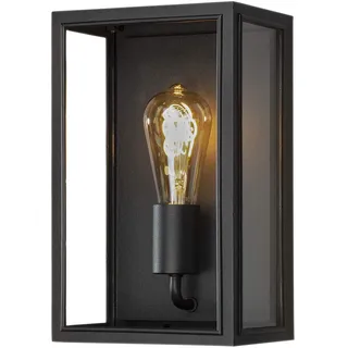 Konstsmide Carpi wall E27 schwarz/klar