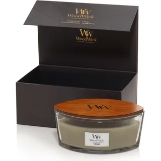 WoodWick Duftkerzen Geschenkset | Fireside Ellipse Duftkerze mit knisterndem Docht | Bis zu 50 Stunden Brenndauer | Perfektes Muttertags- und Ostergeschenk für Frauen