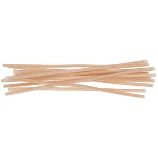 Stellwag Stumpenkerze Kerzendochte gewachst, 10 Stück beige