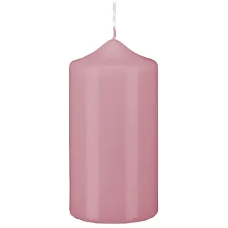 Kopschitz Kerzen Kerzen Stumpenkerzen Klarlack Hochglanz Rosa, 150 x 60 mm, 4 Stück