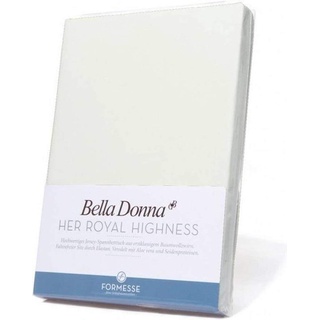 Bella Donna Jersey Spannbettlaken 1B Qualität 90/200 - 100/220cm - Wollweiss (0114)