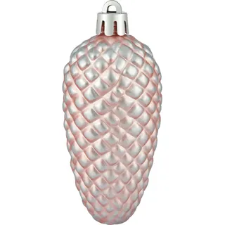 Baumschmuck-Set Tannenzapfen Rosa 4 Stück