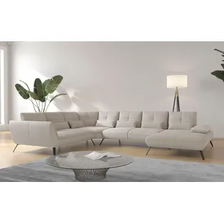 OTTO home Wohnlandschaft Polyester U-Form 3-Sitzer Beige