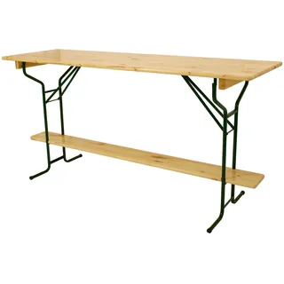 Stehtisch klappbar Gotha 113 x 70 x 110 cm - Bistrotisch aus Stahl/Kiefer - rustikaler Cafetisch - perfekter Partytisch für Garten und Balkon