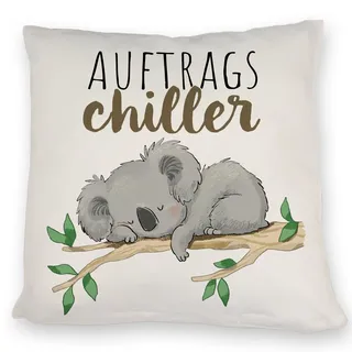 speecheese Schlafender Koala Kissen mit Spruch Auftragschiller EIN bequemes DekoKissen für das Sofa lustiges Motiv Teenager Kuscheliger Bär Kissen bezug Bedruckt Inlay Australien