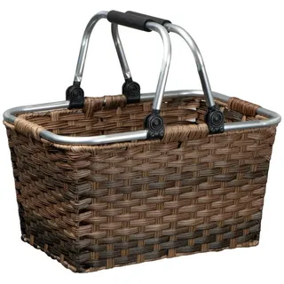 Macma Korbtasche Rattan Einkaufskorb / Picknickkorb / Pilzkorb