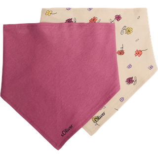 s.Oliver - Dreieckstücher im Doppelpack, Babys, beige|pink, ONESIZE