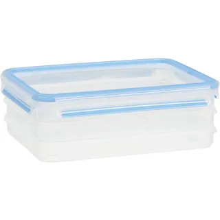 Emsa Clip & Close Aufschnittbox blau 1,0 l 4-teilig