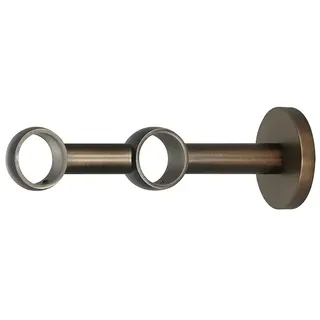 Expo Ambiente Doppelträger Noble  (Bronze, Geeignet für: Gardinenstangen Ø 25 mm, Länge: 16,5 cm)