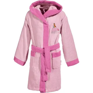 Erwin Müller Kinderbademantel Kinder-Bademantel mit Kapuze, Rückenlänge: 69 cm, Frottier, mit Kapuze, default, Walk-Frottier Uni rosa Rückenlänge: 69 cm | 98/104