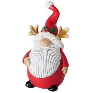 Boltze Home Weihnachtsfigur, Rot, Kunststoff, 7x10.5x6 cm, Dekoration, Weihnachtsdekoration
