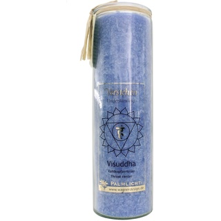 Palm Light Chakra Kerze, Blau, 786