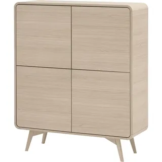 Home Affaire Vitrine Torsby 108 x 39 x 130 cm Braun