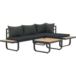 vidaXL Garten-Ecksofa-Set anthrazit