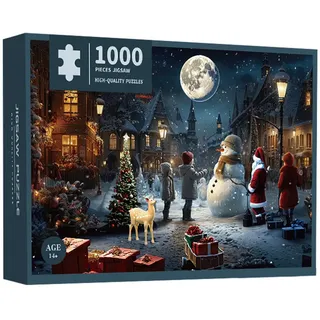 Weihnachtspuzzle Adventskalender, 1000 Teile Winter Puzzle, Winter Jigsaw Puzzles Adventskalender, Winter Jigsaw Puzzles Adventskalender