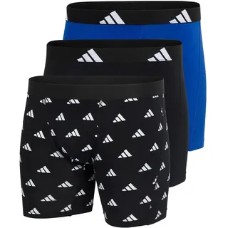 adidas Active Flex Cotton Boxershorts Blau / Schwarz / Weiß XL 3er Pack