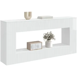 vidaXL Konsolentisch 155 x 29 x 74 cm Weiß