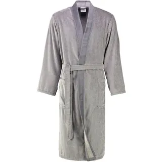 CAWÖ Bademäntel Herren Kimono Luxury Home 5840 stein - 37 M Weiss