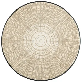 Floornovo Fußmatte Floornovo Schmutzfangmatte Beigeton waschbare Fussmatte, rund, rutschfest beige|braun 85 cm