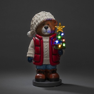 LED-Dekoleuchte Teddybär für innen Batteriebetrieb