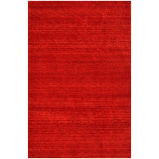 Cazaris Orientteppich, Rot, Textil, Uni, rechteckig, 170x240 cm, Handmade in India, für Fußbodenheizung geeignet, antistatisch, pflegeleicht, strapazierfähig, leicht zusammenrollbar, Teppiche & Böden, Teppiche, Orientteppiche