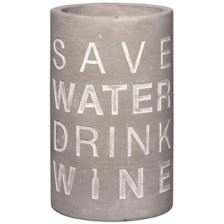 Räder Design Weinkühler Vino Beton Weinkühler "Save water drink wine", Weinkühler aus Beton