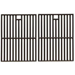 TAINO Grillplatte RED (Set, Spar-Set, 2-St), Hitzebeständig, Gusseisen schwarz Rechteckig | 60 cm x 41.5 cm