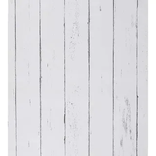 FENTIS Weiße Tapete Holz Selbstklebende Tapete Holzstreifen Wallpaper Streak Peel und Stick Wallpaper Weißes Kontaktpapier aus Holz Abnehmbare für Wohnzimmer Schrank Bartheke Küche 44.5x1000cm