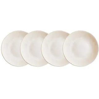 Butlers Frühstücksteller ATLANTIS 4er-Set in Beige | Gr.: onesize