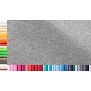Bündchenstoff XXL als Meterware|doppelt: 75cm breit|einfach: 150cm breit|Farbe: 51 Melange dunkel|0,75m lang|96% Baumwolle, 4% Elasthan|Jersey|1buy3|Grundpreis pro qm: € 11,10