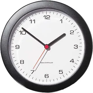 Peweta Funkwanduhr Design 25,0 cm 51.001.212 schwarz