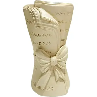 Famanu Bücher Vase Dekoration - Mini Vase - Blumen Präsentieren - 15 x 8 x 8 cm