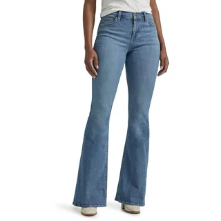 Lee Legendary Mid Rise Flare Jeans für Damen, Erhöhter Retro, 50 Kurz - 46 Kurz