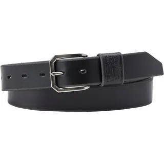 Levi's Gürtel WIDE LOOP TWO HORSE BELT Leder schwarz 85