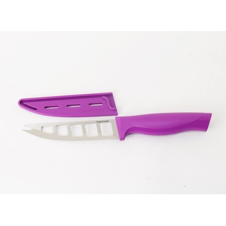 TUPPERWARE Messer 1x Käsenesser in Lila mit Klingenschutz + Mini Trichter lila