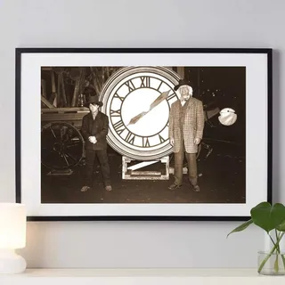qianyuhe Wandkunst Leinwand Malerei Zurück in die Zukunft Poster Klassischer Filmdruck Alternativer Film Retro Foto Vintage Style Wohnkultur 60x90cm (23.6x35.4inch)