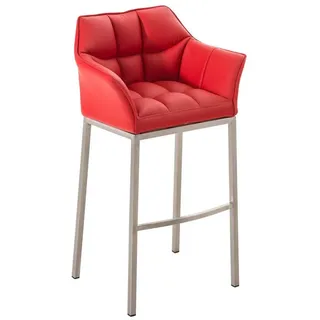 CLP Barhocker Damaso Kunstleder (1er), Kunstleder, bis 240 kg belastbar rot