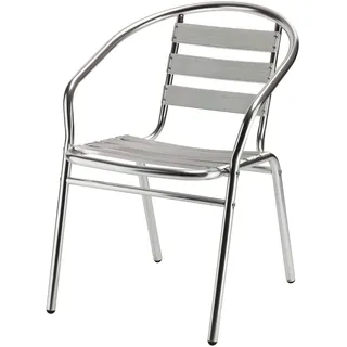 DEMA Gartenstuhl 54 x 62 x 75 cm grau 6 St.