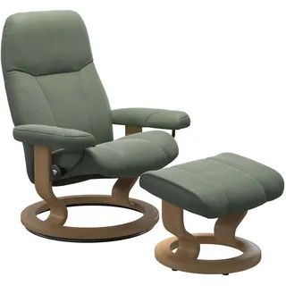 Stressless Consul Classic | in Leder Batick Batick Thyme Green M Eichefarben