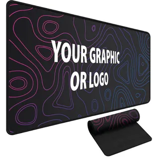 Custom Photo Gaming Mauspad | XL 900x400 mm | 3 mm dick | Mousepad mit eigenem Foto und Text selbst gestalten und Bedrucken Lassen | Schreibtischunterlage aus Premium Gummibasis [167]