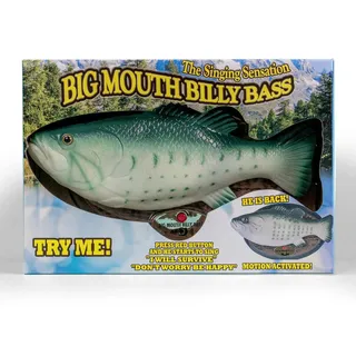Vevendo Big Mouth Billy Bass - Der singende & tanzende Fisch ca 28 cm (Don't Worry be Happy & I'll Survive)