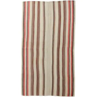 Nain Trading Orientteppich Kelim Fars Antik 138x248 Handgewebter Orientteppich / Perserteppich, rechteckig, Höhe: 5 mm beige
