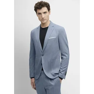 Cinque Anzugsakko "CIDATI", Herren, Gr. 56, blau (taubenblau), Web, Obermaterial: 60% Polyester, 35% Viskose, 5% Elasthan, regular fit, mit Knöpfen, Sakkos, in dezentem Streifenmuster