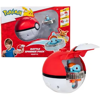 Pokémon Battle Spinner Schiggy - Blau/Rot/Weiß