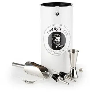 Buddy's Bar Cocktailset -MEDIUM- in Edelstahl, Maße: 13,5x13,5x28,5 cm | Gr.: onesize