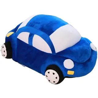 champracer Kuscheltier Kraftfahrzeuge Puppe Stofftier Kissen Plüschtie Auto Käfer, zum Spielen und Kuscheln, Weiches Schmusetier für Mädchen, Jungen, Babys (35 cm,Blau)