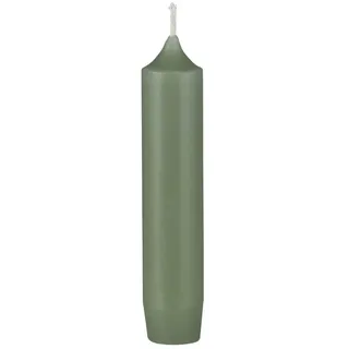 Ib Laursen Stumpenkerze IB Laursen Stück Stab Kerze STAUBIG GRÜN Leuchter Spitz Tafel H=11cm grün